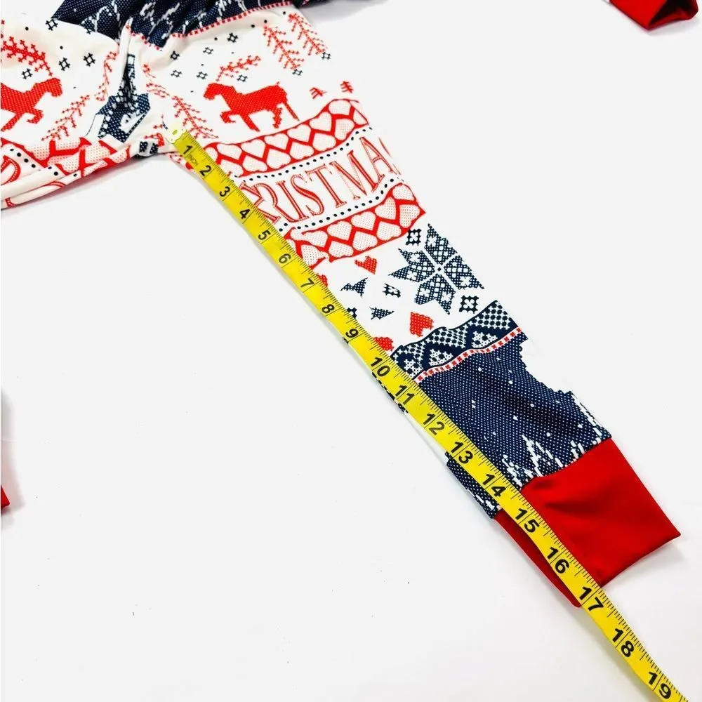 NEW Hooded Onesie Christmas Pajamas Kids 2/3